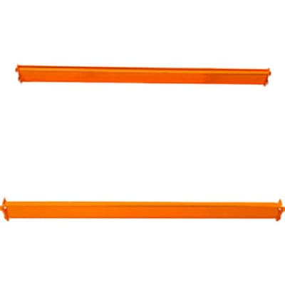 Longarina para estante porta-palete, 120 cm x 9 cm, em chapa de aço, capac. 250 kgf, laranja, 40373