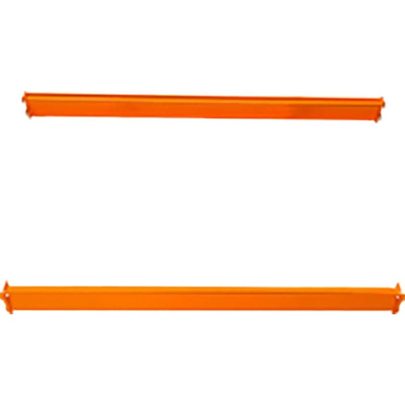 Longarina para estante porta-palete, 120 cm x 9 cm, em chapa de aço, capac. 250 kgf, laranja, 40373