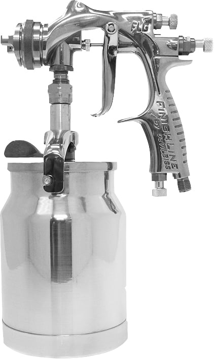 Pistola para pintura de sucção, 1,8 mm, com caneca de alumínio 1 L, FLG-515 S18