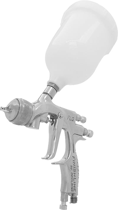 Pistola para pintura, tipo gravidade, 2 mm, com caneca plástica de 600 ml, FLG-515 G20