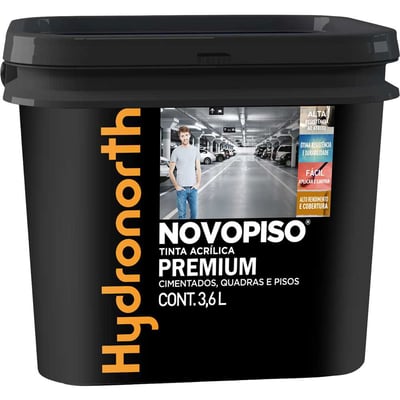 Tinta acrílica para piso, fosco, cerâmica, 3,6 litros, 93284