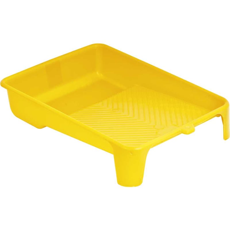Bandeja plástica para pintura, amarela, para rolos de 23,0 cm