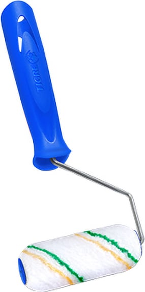 Rolo de lã sintética para pintura, 9 cm, com suporte, antirrespingo, 1375-090