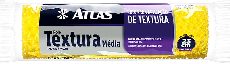 Rolo para textura, 23 cm, acabamento médio, 110/65