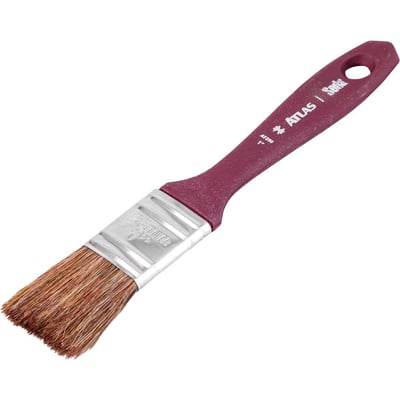 Pincel cerdas seda, 1", para verniz, acabamento fino