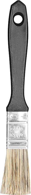 Pincel 3/4", com cerdas gris, cabo preto, Batalha, 300/2