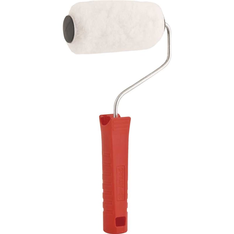 Rolo de lã de carneiro para pintura, 9 cm, com cabo