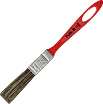 Pincel trincha simples 1/2", cerda gris