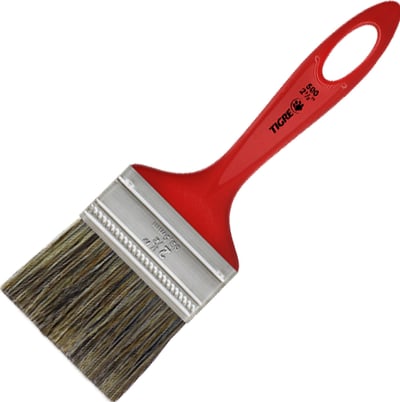 Pincel trincha simples 2.1/2", cerda gris