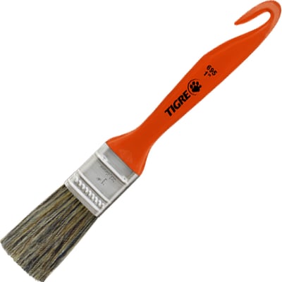 Pincel trincha média 1", cerda gris