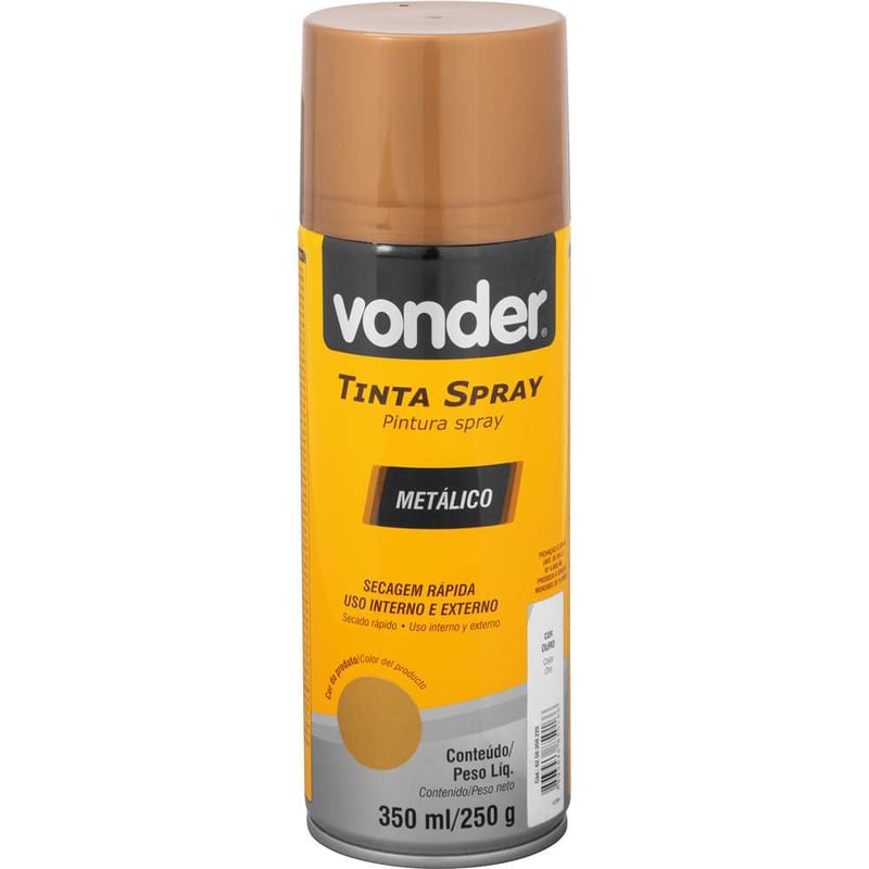 Tinta em spray metálico, ouro, 350 ml/250 g