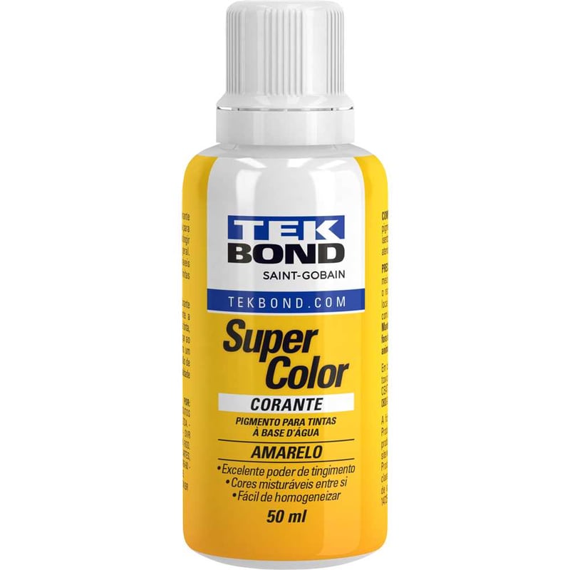 Corante líquido para tinta à base d'água, amarelo, 50 ml