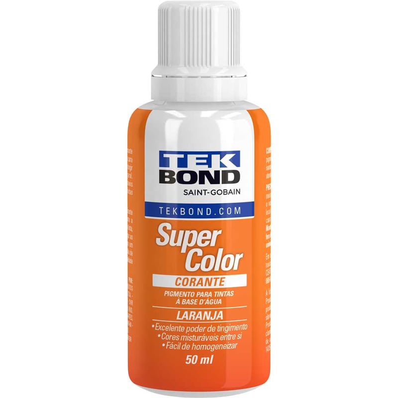 Corante líquido para tinta à base d'água, laranja, 50 ml