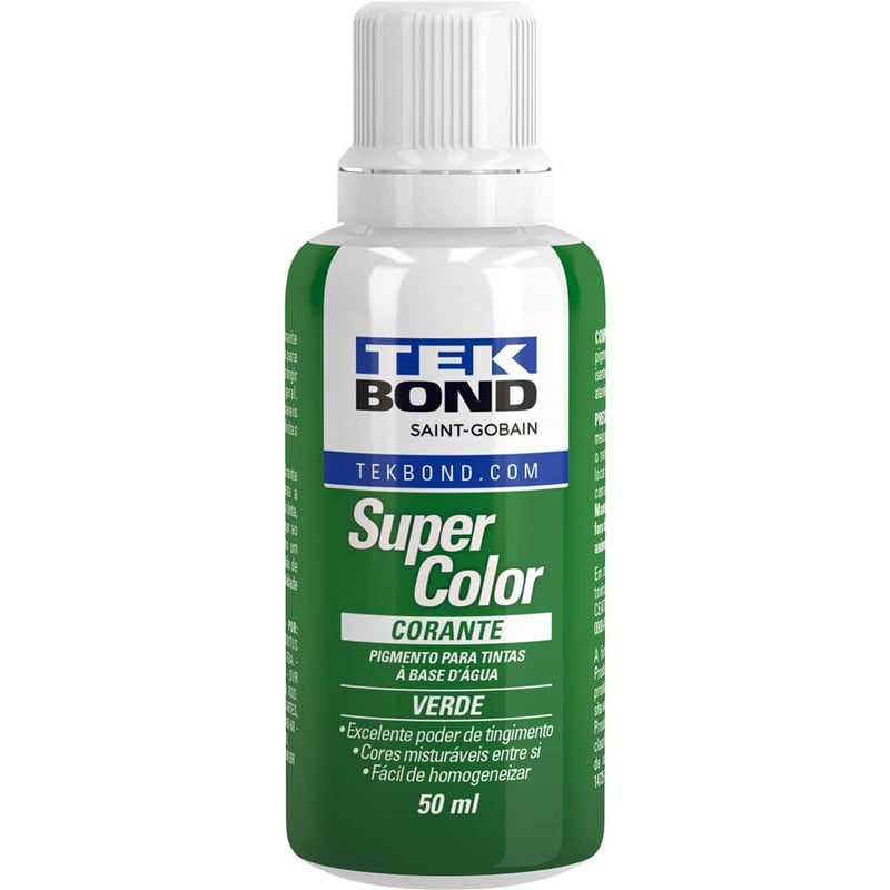 Corante líquido para tinta à base d'água, verde, 50 ml