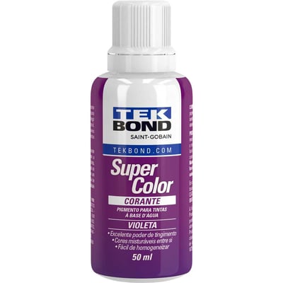 Corante líquido para tinta à base d'água, violeta, 50 ml