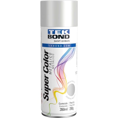 Tinta spray prata metálico, 350 ml