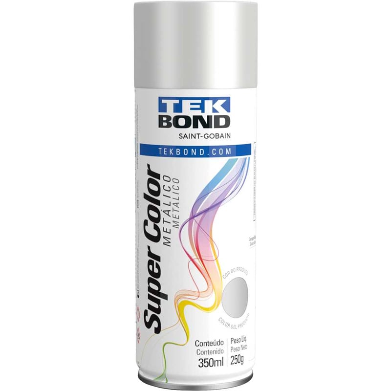 Tinta spray prata metálico, 350 ml