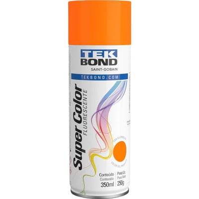 Tinta spray laranja fluorescente, 350 ml