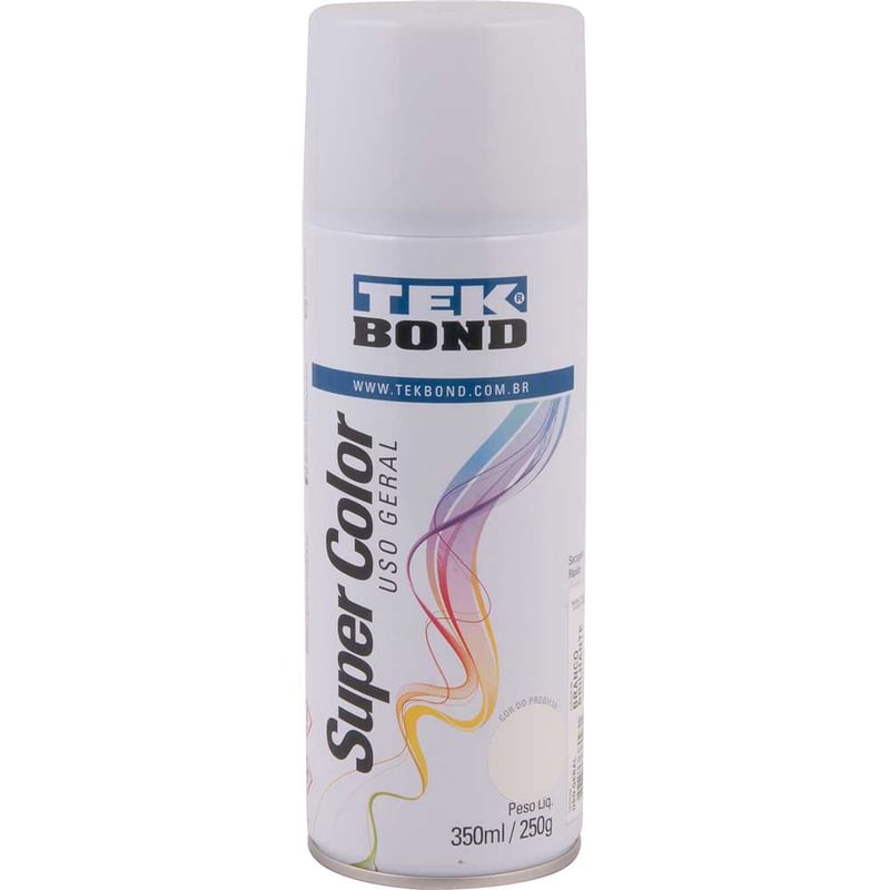 Tinta spray branco brilhante, 350 ml