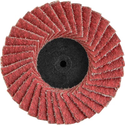 Flap-disc, disco de desbaste/acabamento, 2" - 50 mm, óxido de alumínio grão 80, para sistema de encaixe rápido