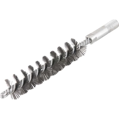 Escova tubular torcida simples de 1", rosca de 1/2" UNC