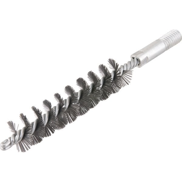 Escova tubular torcida simples de 1.1/2", rosca de 1/2" UNC