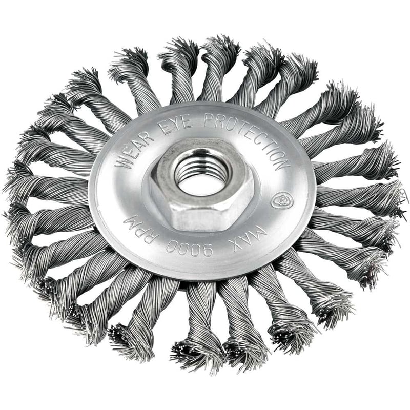 Escova circular 4" x 1/2", M14, torcida