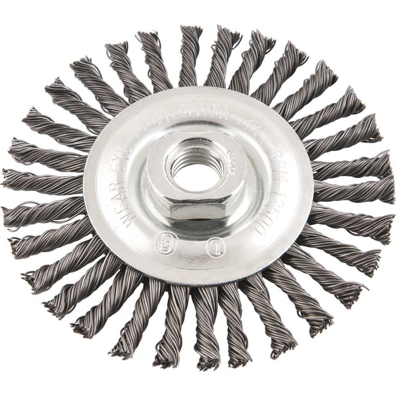 Escova circular 4.1/2" x 1/4", M14, torcida