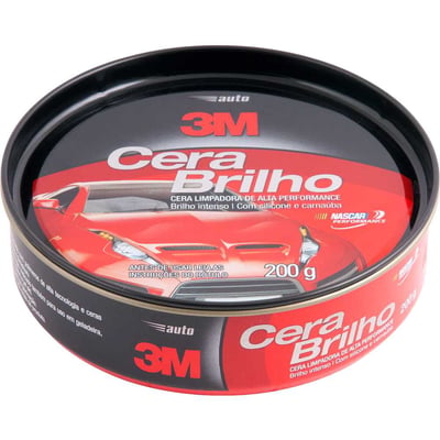 Cera brilho, em pasta automotiva 200 g com Silicone e Carnaúba
