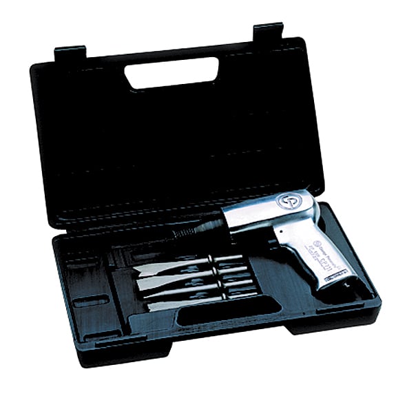 Martelo rebarbador pneumático, CP7111K, 3000 IPM, com kit de cinzeis, CP7111K