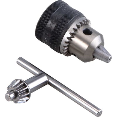 Mandril com chave 10S, 0,8 mm - 10,0 mm, 3/8" x 24 fios, 317255, RÖHM