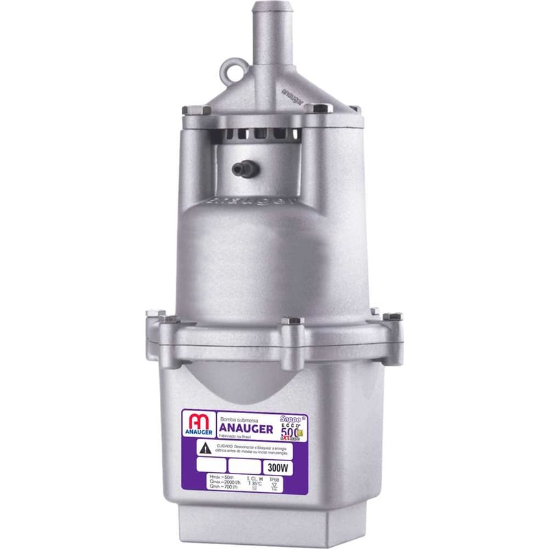 Bomba submersa vibratória, 300 W, 127 V~