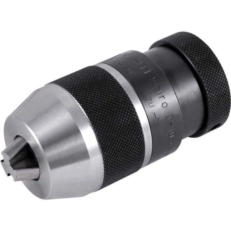 Mandril de aperto rápido, 0 mm - 10,0 mm, spiro, cone B12, 871008, RÖHM