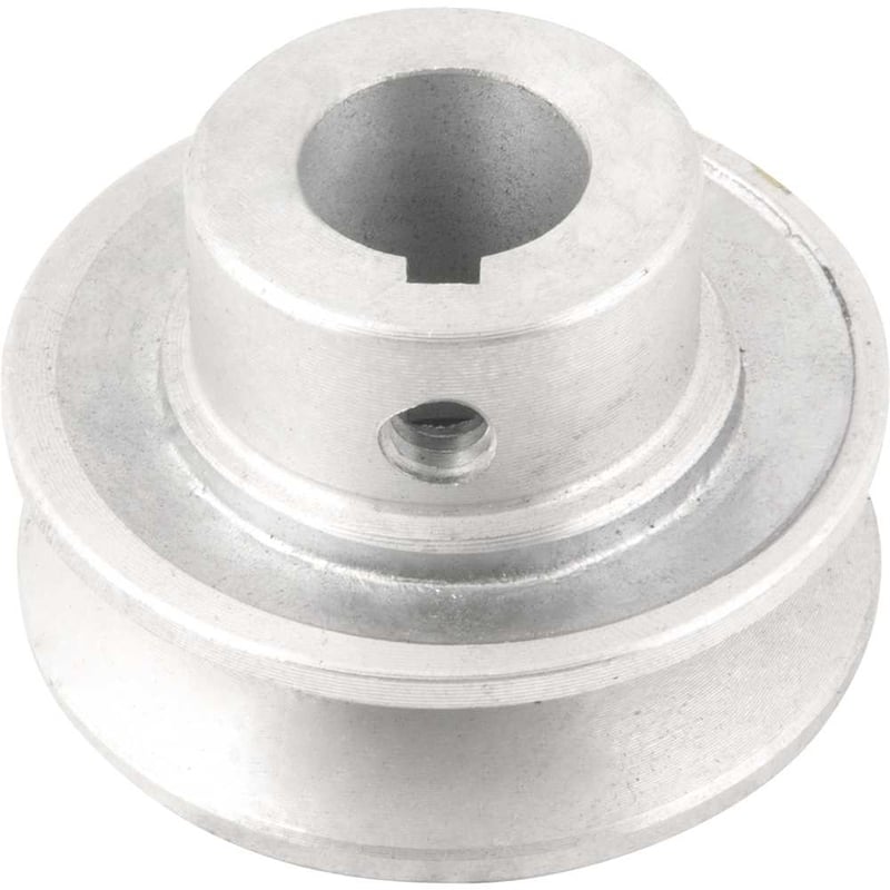 Polia de alumínio 1 canal, perfil A, 60 mm com furo de 3/4" - 19,1 mm