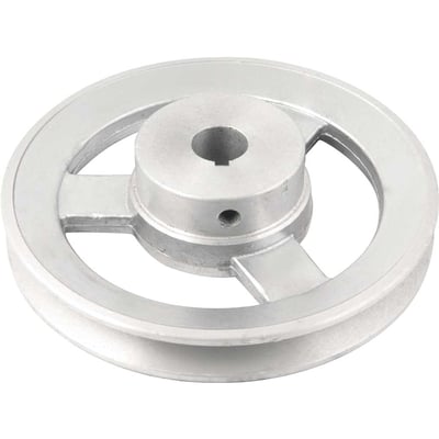 Polia de alumínio 1 canal, perfil A, 150 mm com furo de 3/4" - 19,1 mm