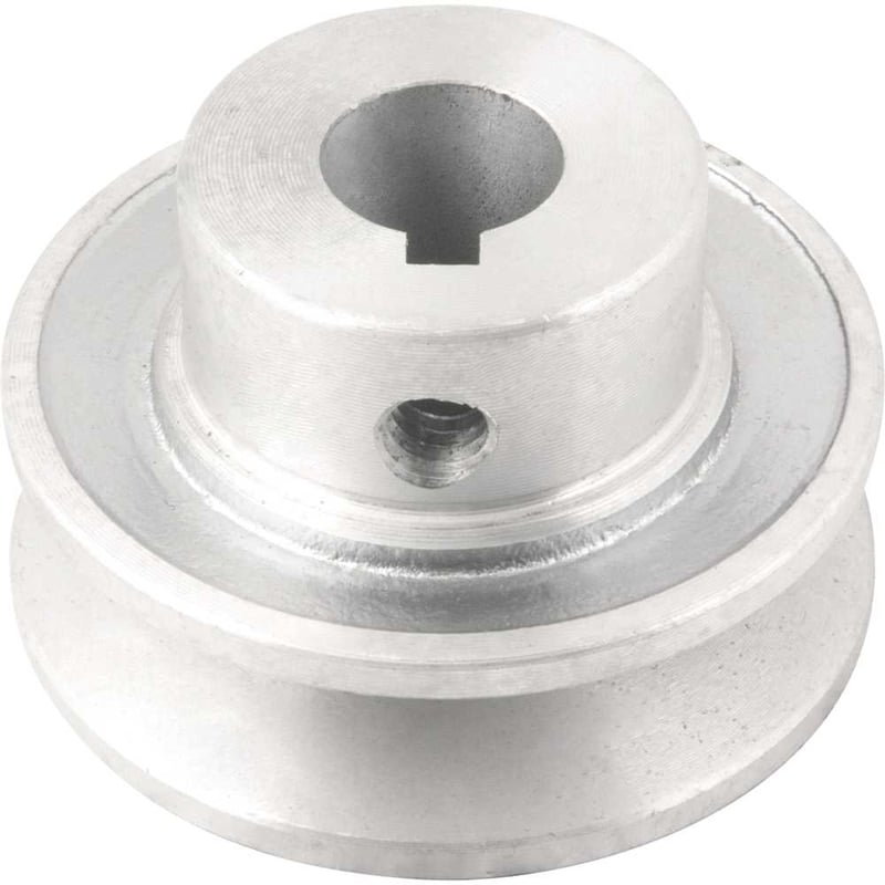 Polia de alumínio 1 canal, perfil A, 60 mm com furo de 5/8" - 15,9 mm