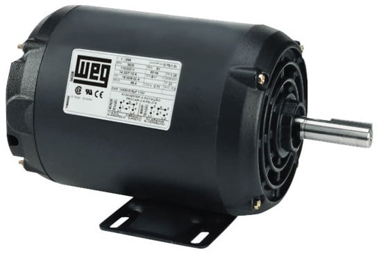 Motor elétrico aberto, 0,25 cv, 4 polos, carcaça C56, monofásico, 127 V~/220 V~, 14639610