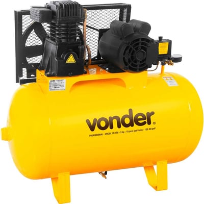 Compressor de ar VDCSL 15/130, 3,0 cv trifásico, 220 V ~/380 V~