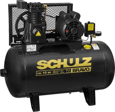 Compressor de ar CSL 10BR/100 L Bravo, 2 cv trifásico, 220 V~/380 V~, 921.7851-0 (MTA)