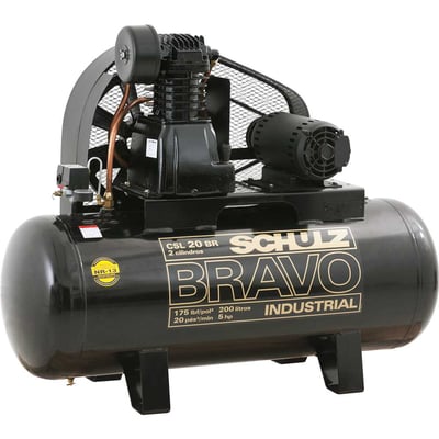 Compressor de ar CSL 20BR/200 L Bravo, 5 cv trifásico, 220 V~/380 V~, 922.7759-0 (MTA)