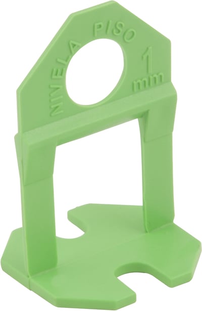 Espaçador e nivelador para piso, 1,0 mm, verde