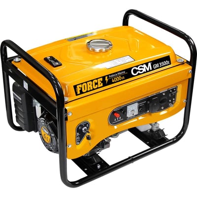 Gerador a gasolina 4.000 W, 127 V~/220 V~, motor 4 tempos, partida manual e elétrica