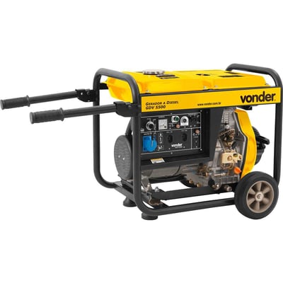 Gerador a diesel 5.500 W, 110 V~/ 220 V~