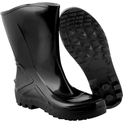 Bota de PVC preta, com forro, cano médio, 38, Vulcaflex