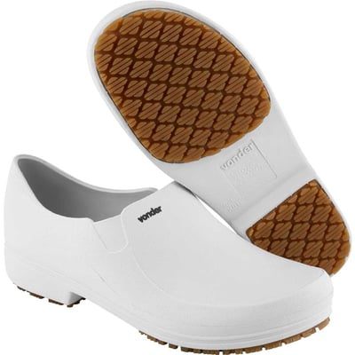 Sapato ocupacional classic, com salto, branco, n° 37