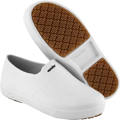 Sapato ocupacional classic, sem salto, branco, n° 36