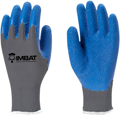 Luva de malha com revestimento de látex azul, tamanho 10-XG, LV-A-BLAZ