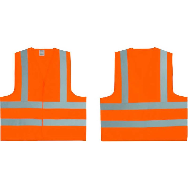 Colete sinl. sem bolso, CG-06, laranja com refletivo prata, 012505312