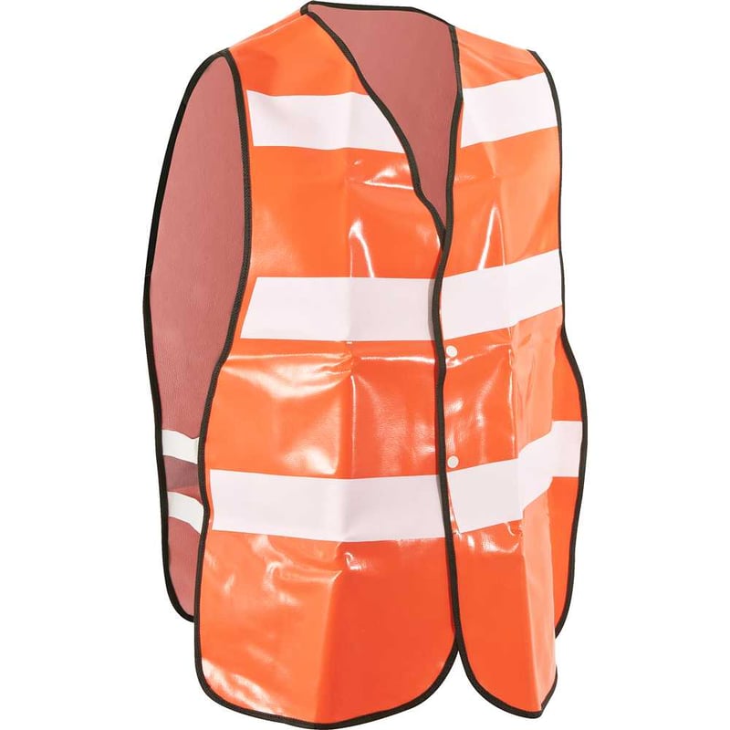Colete sinal. sem bolso, laranja, com refletivo