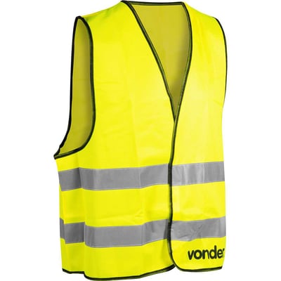 Colete refletivo tipo blusão, sem bolso, amarelo